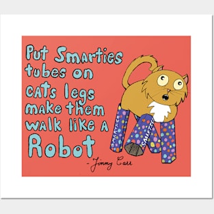 Smarties Tubes Cat Posters and Art